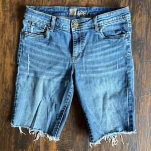 Kut From The Cloth size 10 Denim Stretch Shorts (F9)